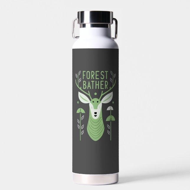 Forest Bather Deer Water Bottle (Front)