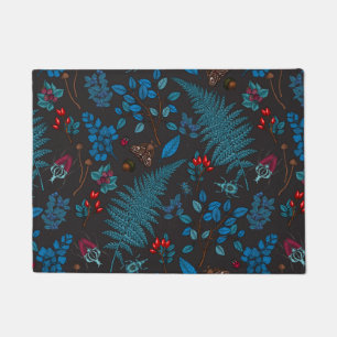 Forest berries, leaves and bugs 1 doormat