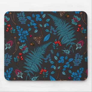 Forest berries, leaves and bugs 1 mouse mat
