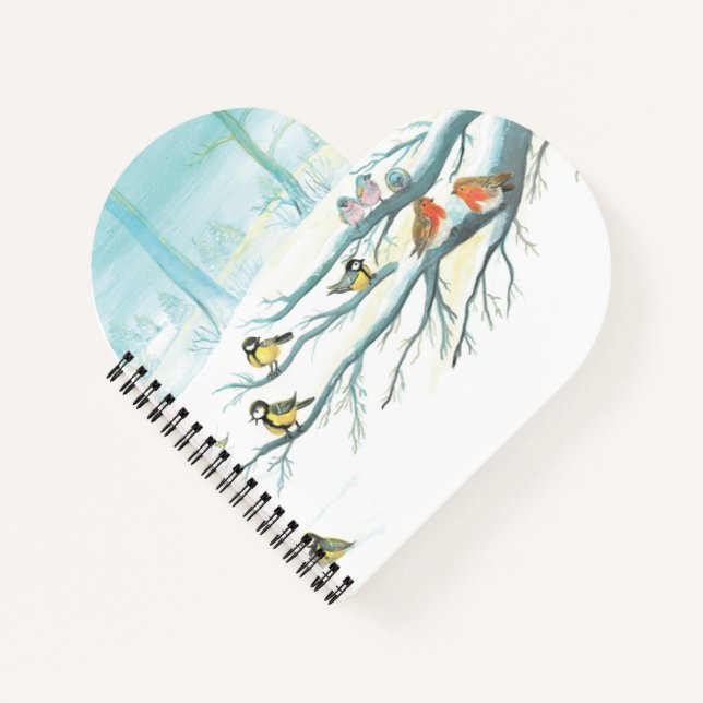 Forest birds in winter notebook (Front)