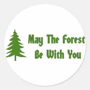 Forest Blessing Classic Round Sticker