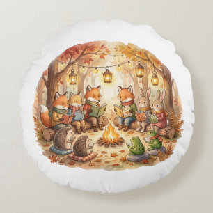 Forest Book Cosy Woodland cottagecore cushion