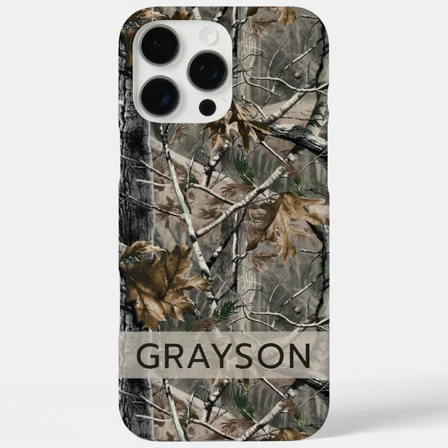Forest Branches Camouflage Personalized Case-Mate iPhone Case (Back)