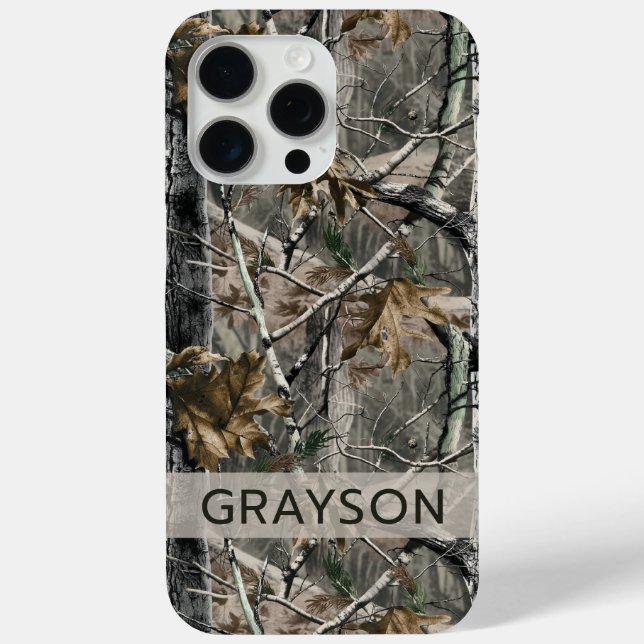 Forest Branches Camouflage Personalized Case-Mate iPhone Case (Back)