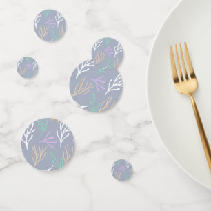 Forest Branches Pastel Leaves Nature Lover Camp Confetti