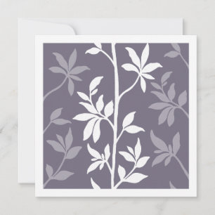 Forest Breeze Botanical Illustration Lavender Art Card