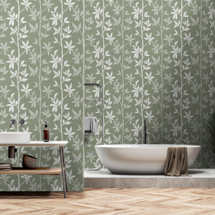 Forest Breeze Silhouette L 2b minimal botanic Wallpaper
