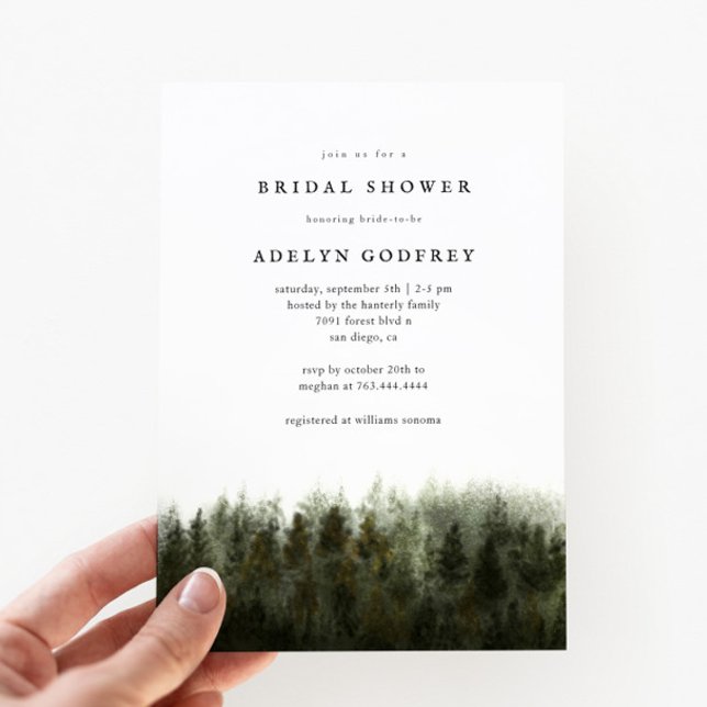 Forest Bridal Shower  Invitation (Creator Uploaded)