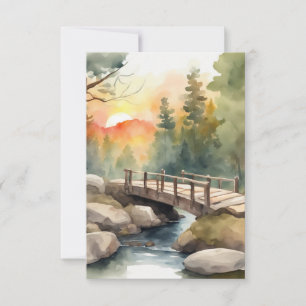 Forest Bridge - 3 Card