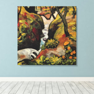 Forest Brook by August Macke Vintage Expressionism Canvas Print