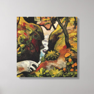 Forest Brook by August Macke Vintage Expressionism Canvas Print