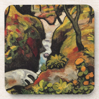Forest Brook by August Macke Vintage Expressionism Coaster