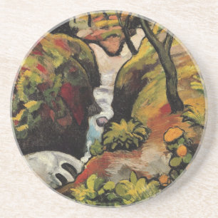 Forest Brook by August Macke Vintage Expressionism Coaster