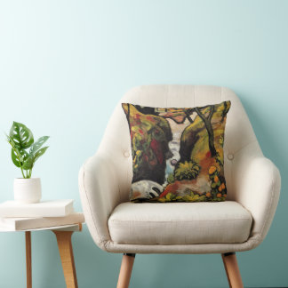 Forest Brook by August Macke Vintage Expressionism Cushion