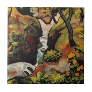 Forest Brook by August Macke Vintage Expressionism Tile