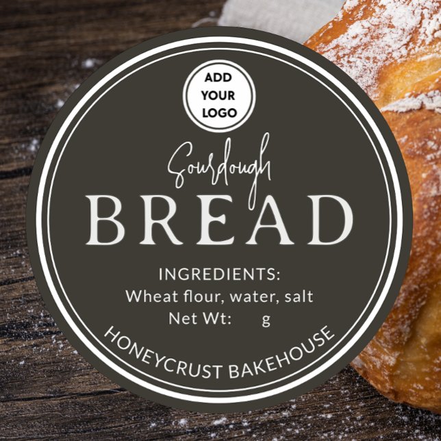 Forest Brown Bakery Sourdough Bread Logo Sticker (Creator Uploaded)