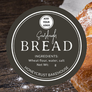 Forest Brown Bakery Sourdough Bread Logo Sticker