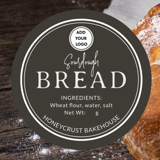 Forest Brown Bakery Sourdough Bread Logo Sticker (Creator Uploaded)