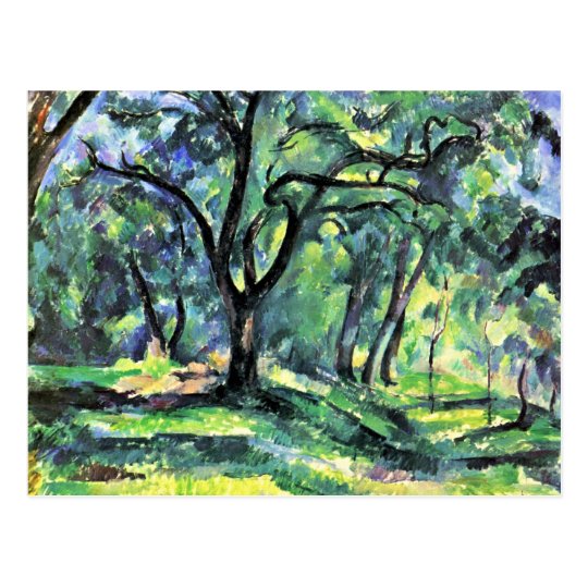 Forest By Paul Cézanne (Best Quality) Postcard