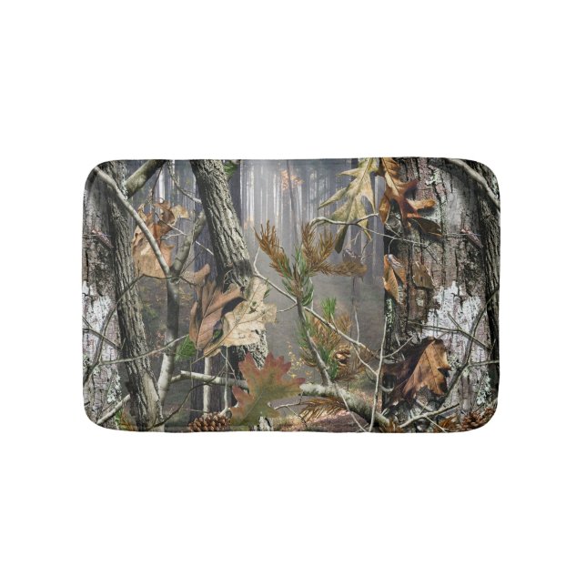 Forest Camo Bath Mat (Front)