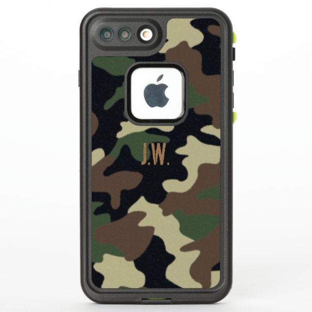 Forest camo custom iPhone case (Back)