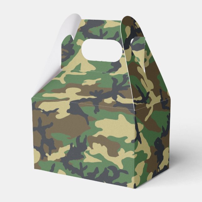 Forest Camo Favour Box (Front Side)