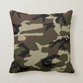 forest camo print camouflage pattern army military cushion