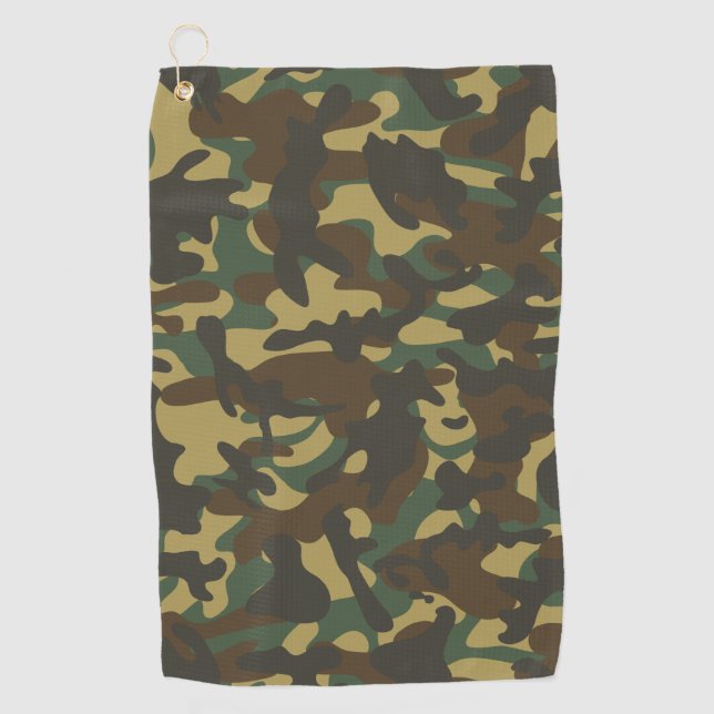 Forest Camouflage  Golf Towel (Front)