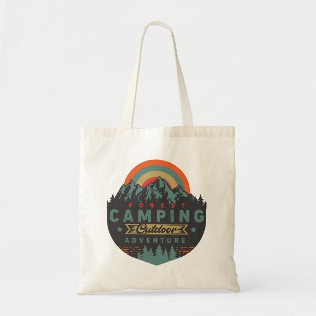 Forest Camping Outdoor Adventure Tote Bag (Front)
