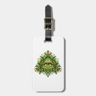 Forest Canopy All-Seeing Eye Luggage Tag