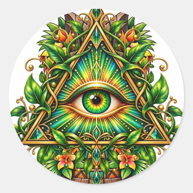 Forest Canopy Eye Sticker (Front)