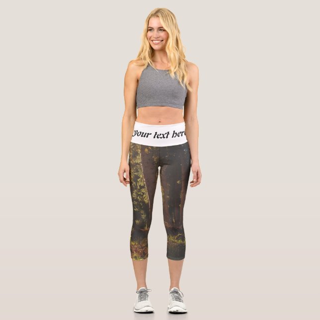 Forest Capri Leggings (Front)