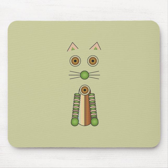 Forest Cat Mouse Mat (Front)