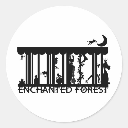 forest classic round sticker