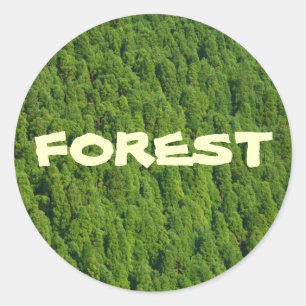 Forest Classic Round Sticker