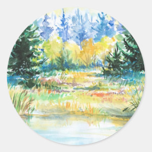 Forest Classic Round Sticker