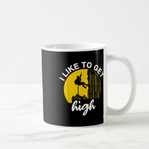 Forest Climber Bouldering Climb Outdoor Rock Climb Coffee Mug