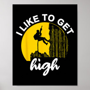 Forest Climber Bouldering Climb Outdoor Rock Climb Poster