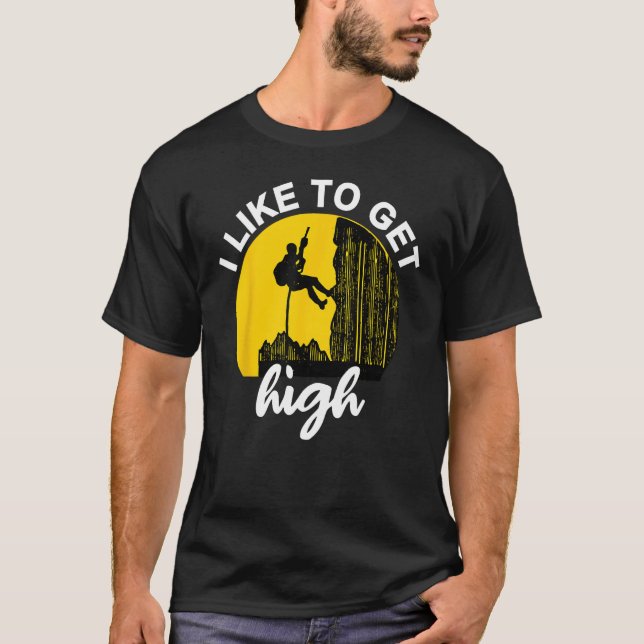 Forest Climber Bouldering Climb Outdoor Rock Climb T-Shirt (Front)