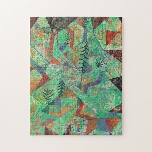 Forest-Construction by Paul Klee Jigsaw Puzzle (Vertical)