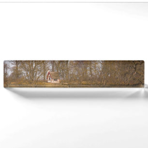 Forest cottage nameplate