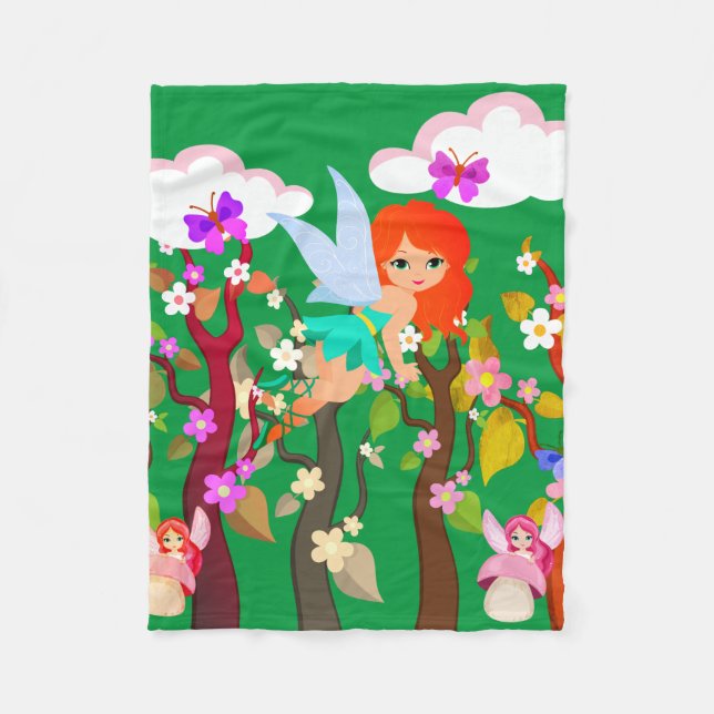 forest creatures  fleece blanket (Front)