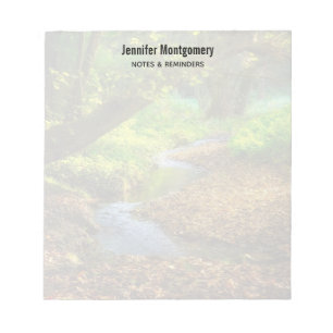 Forest Creek Beautiful Nature Landscape Photo Notepad