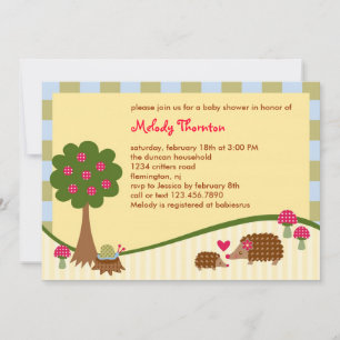 Forest Critters Baby Shower Invitation