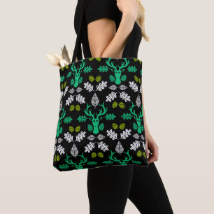 Forest Deer Nature Print Tote Bag