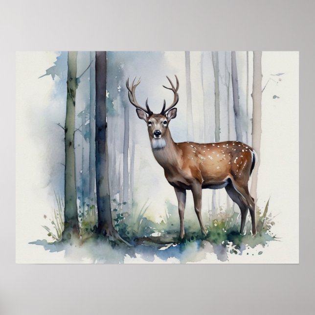 Forest Deer Poster (Front)