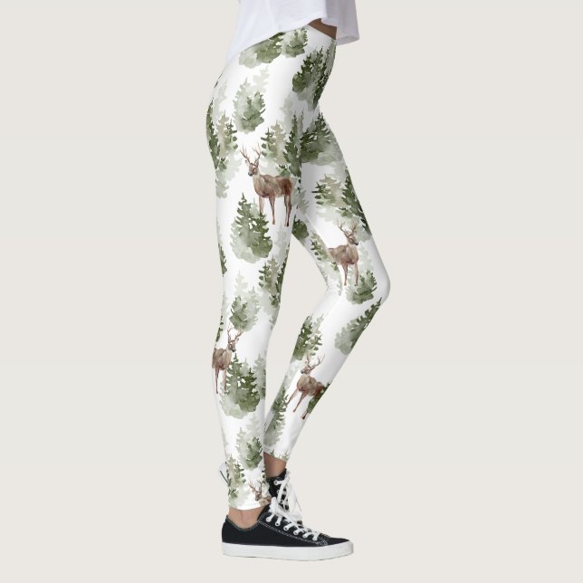 Forest Deer Woods Leggings (Right)