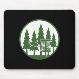 Forest Disc Golf Sket Flying Disc Frisbee Golf Sce Mouse Mat