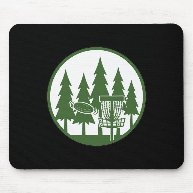Forest Disc Golf Sket Flying Disc Frisbee Golf Sce Mouse Mat (Front)
