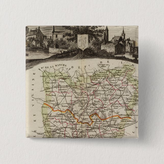 Forest, district boundaries 15 cm square badge (Front)